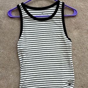 Black and white striped tank top from American Eagle. Never worn!